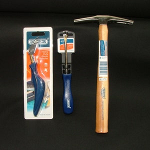 Kit d’outils de rembourrage 4 - Draper Tack Lifter Hammer Staple Remover - Fournitures de bricolage