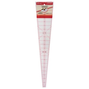 10 Degree Wedge Ruler 24 Inch Long - Phillips Fiber Art 761158010500 -  Quilt in a Day / Rulers & Templates