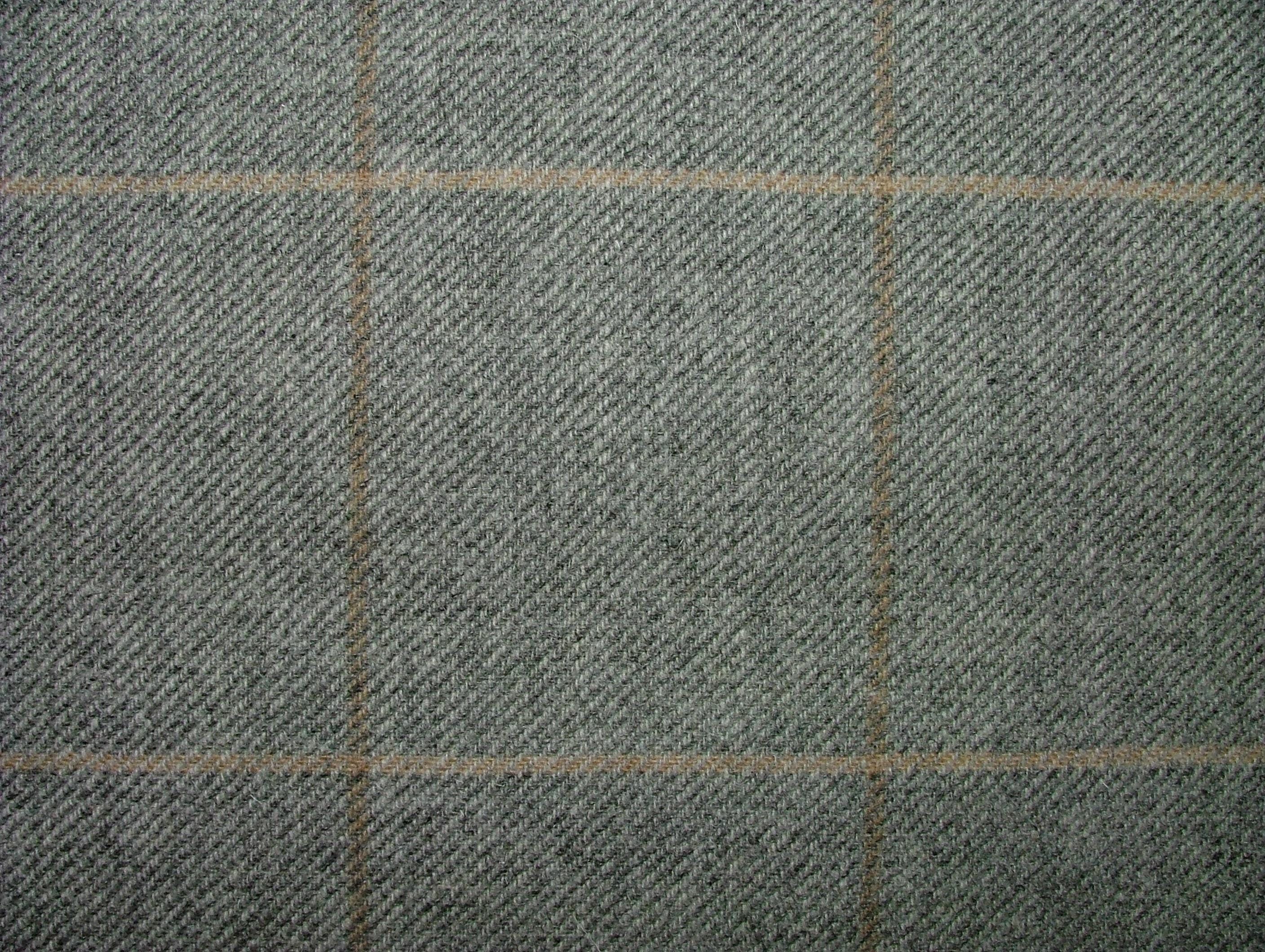 100% Shetland Wool Marl Grey Tartan Check Upholstery Curtain Cushion Fabric