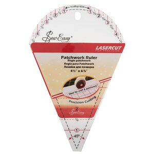 Sew Easy Quilters Craft Patchwork Template Quilting Ruler Rule Petal 45 Degree NL4206