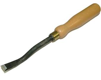 Wooden Handle Bent Ripping Chisel For Upholstery - Free Post