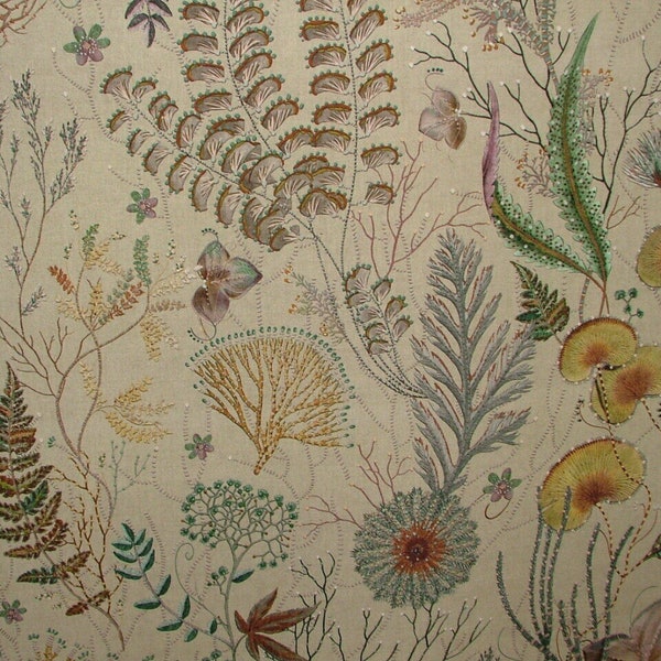 Underwater World Of Coral 100% Cotton Curtain Upholstery Cushion Blind Fabric