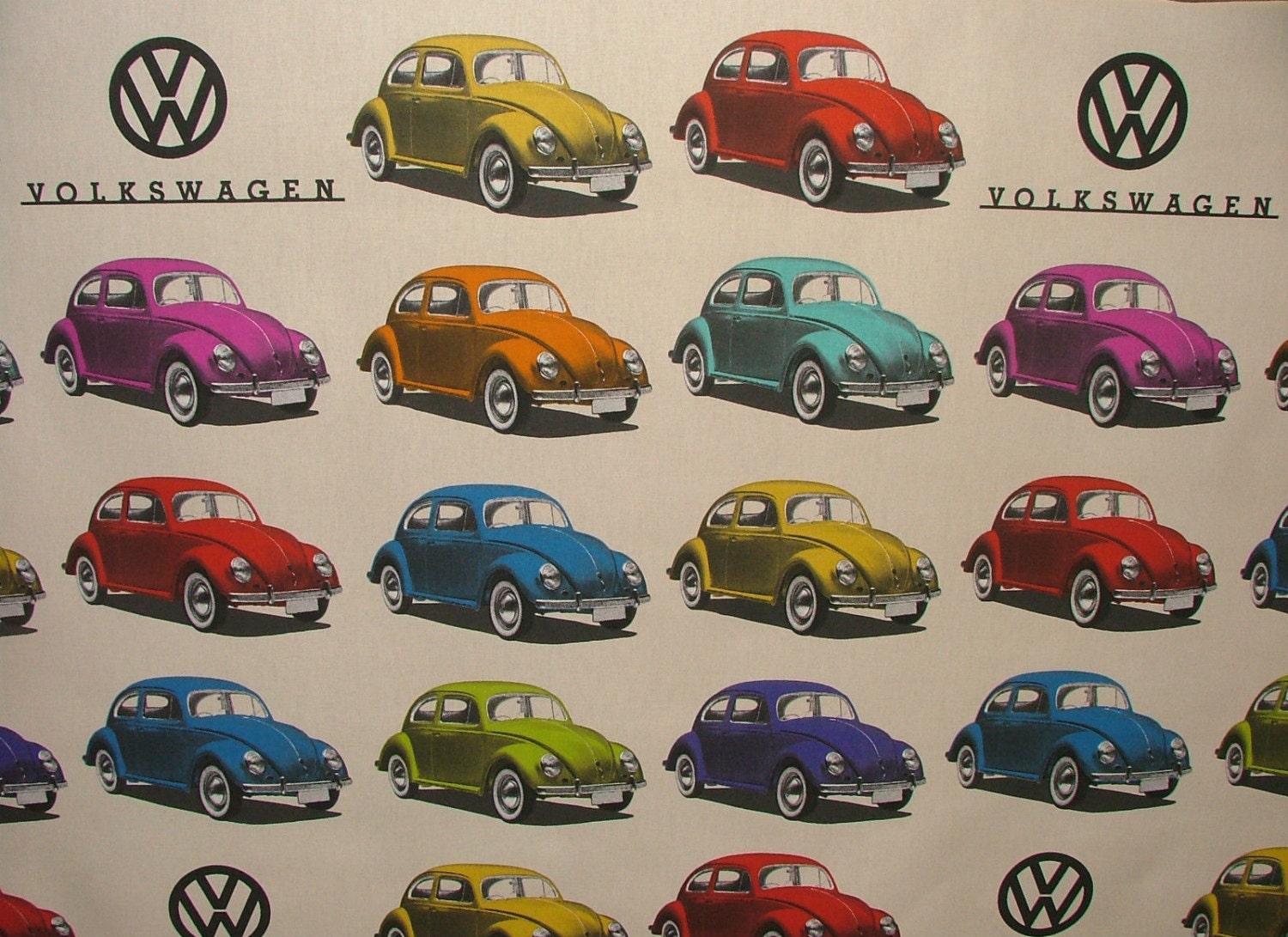Officially Licensed VW Volkswagen Beetle Fabric Curtain