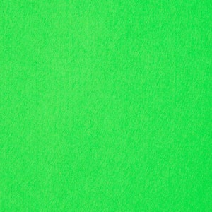 Self Adhesive Sticky Backed Felt Baize Craft Fabric Material - Super Bright Green