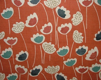 Prestigious Textiles Clara Scandi Floral CORAL REEF Curtain Upholstery Roman Blind Fabric