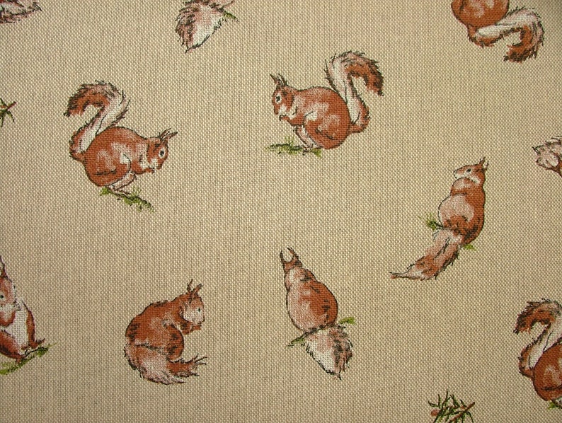 Duck Mini Prints Country Linen Look Fabric Curtain Upholstery Quilting