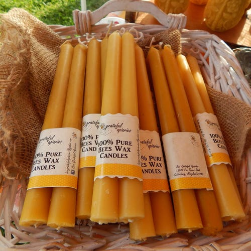 100 Pure Beeswax Candles Etsy