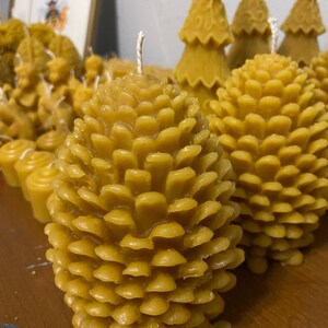 Pine Cone Beeswax Candle - Etsy