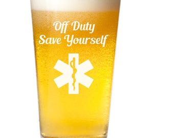 EMS Gift~ EMT~ Paramedic Gift~ Ambulance Driver~ Etched Glasses~ Engraved Glasses~ Beer Mug~ First Responders Gift