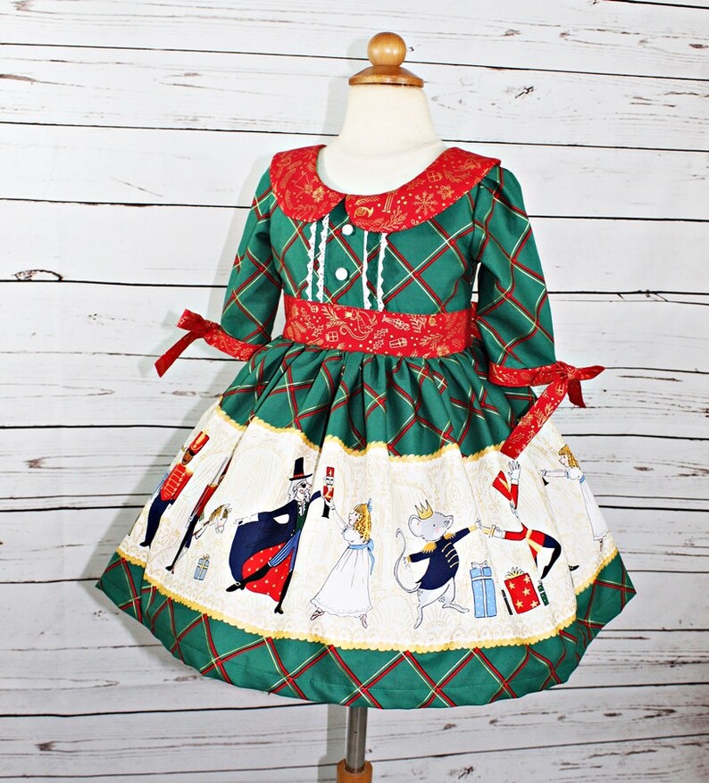 Girls Nutcracker Dress Girls Christmas Dress Toddler girls Etsy