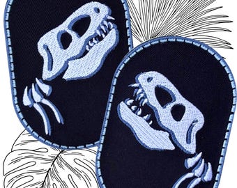 T-rex iron-on knee patches (sold in pair) to repair holes in children's jeans