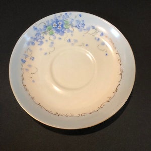 Vintage Single PMR Bavaria Forget Me Not Tea Cup Saucer Free Shipping Dish Replacements Jaeger & Co.