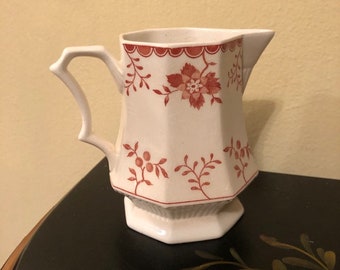 Vintage Pedestal Creamer  "Bittersweet" Independence Ironstone Castleton Japan Free Shipping