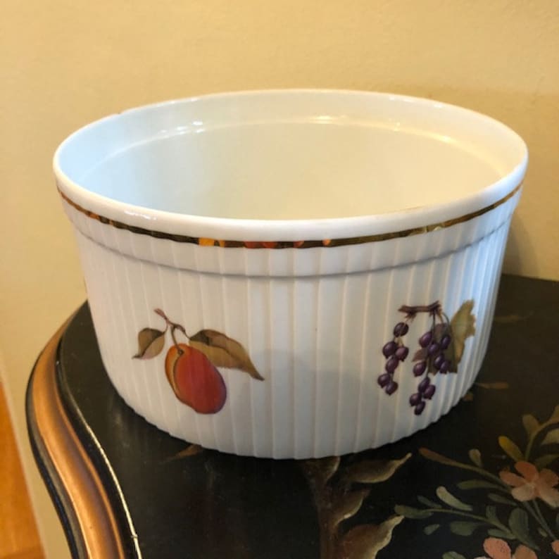 Royal Worcester Fine Porcelain Souffle Baking Dish Casserole Etsy