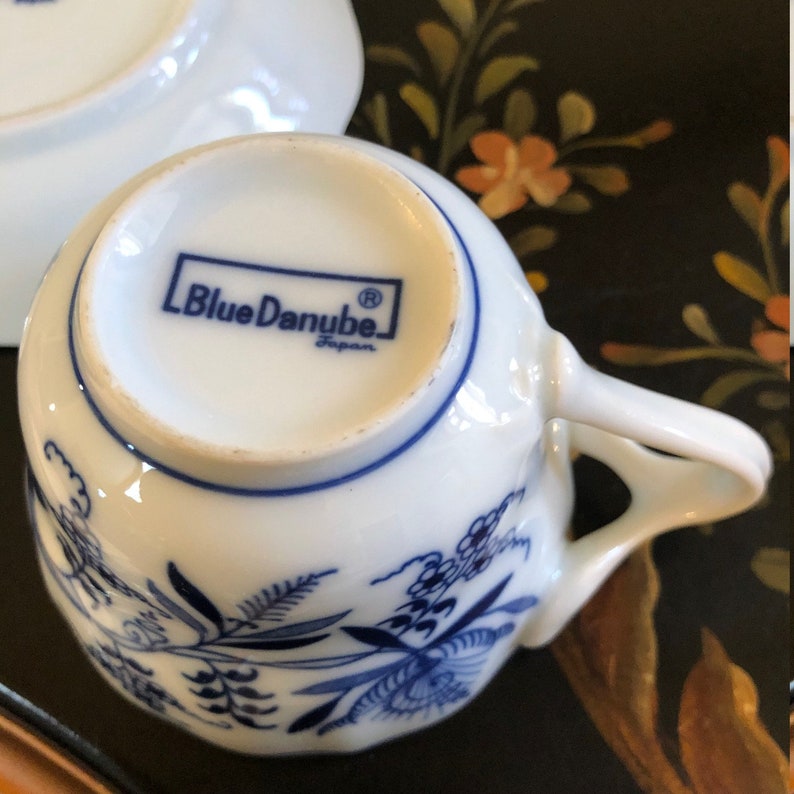Vintage Blue Danube Japan China Tea Cup and Saucer Replacements Dishes ...