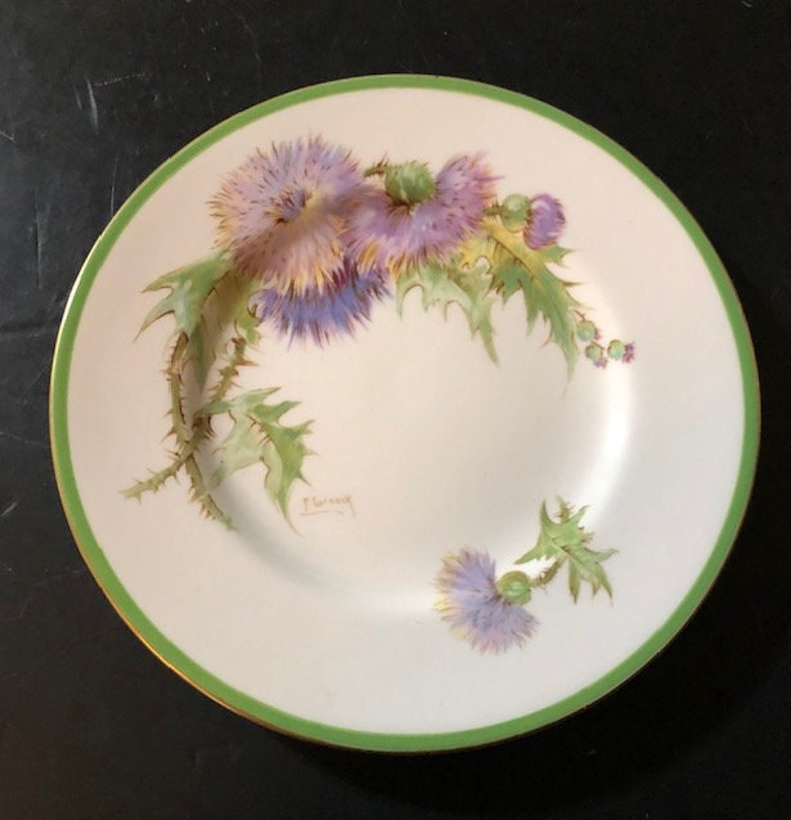 Royal Doulton Glamis Thistle Pattern Bone China Salad Plate Etsy