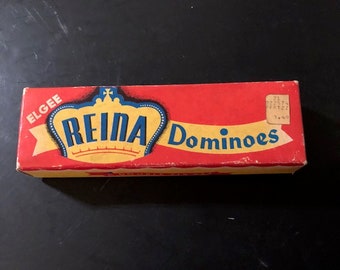 Unopened Vintage Set of Elgee Reina Dominoes Games