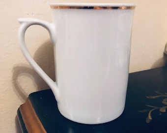 Gibson Everyday White With Gold Trim Coffee Cups Mug Free Shipping Tableware Replacement