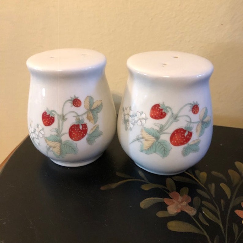 Strawberry Salt And Pepper Shaker Set Free Shipping Kitchen Etsy