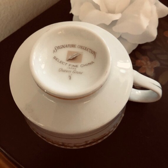 Signature Collection Queen Anne Japan Tea Cup Vintage Dish