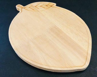 Lemon Shaped Wood Cutting Board Kitchen Utensils Wooden Tropical