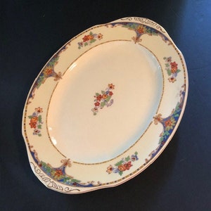 Grindley Virginia Pattern Oval Large Serving Platter Free Shipping Floral Design England English