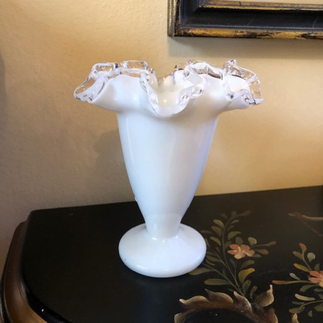 希少 fenton エメラルド クレスト アメリカ ビンテージ ミルクグラス