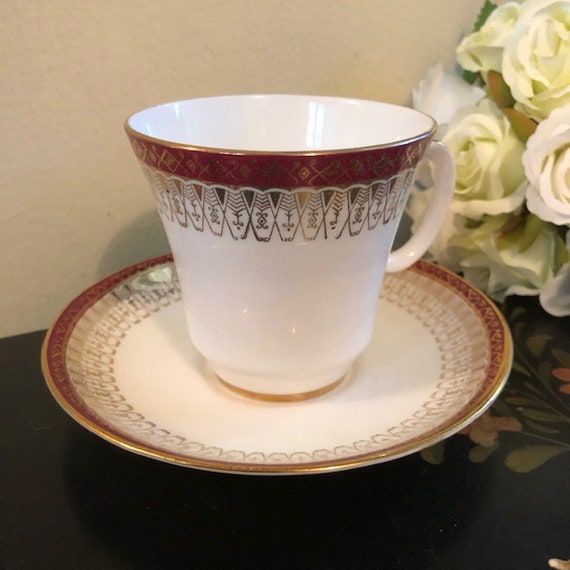 Single Majestic Royal Grafton Teacup and Saucer England Fine Single Majestic Royal Grafton Teacup and Saucer England Fine