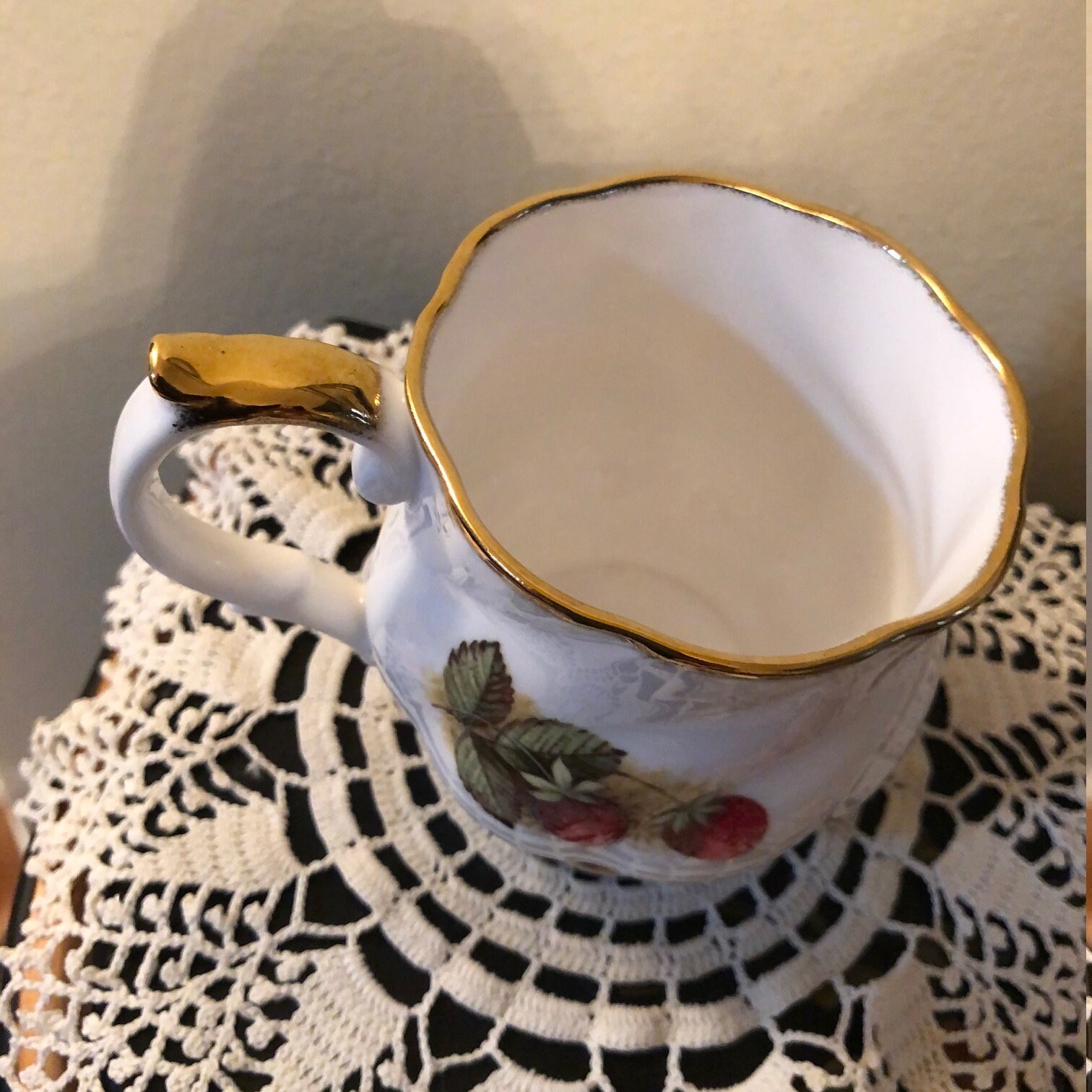 Queens Fine Bone China Fruit Design Tea Cup Coffee Mug Free Etsy