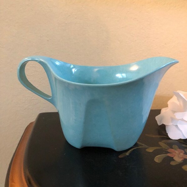 Vintage Aqua Melmac Creamer Free Shipping MCM Kitchen Home Decor