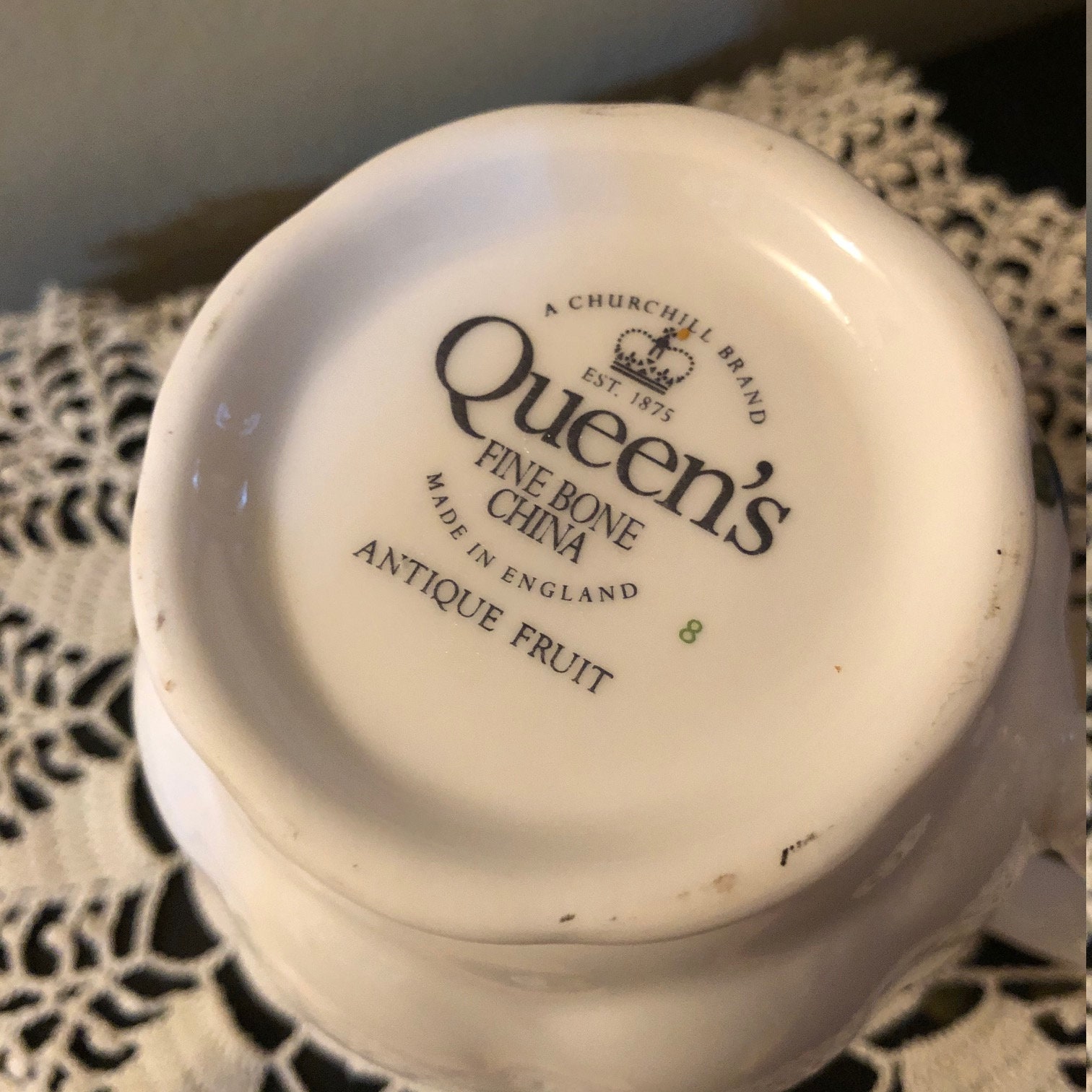 Queens Fine Bone China Fruit Design Tea Cup Coffee Mug Free Etsy