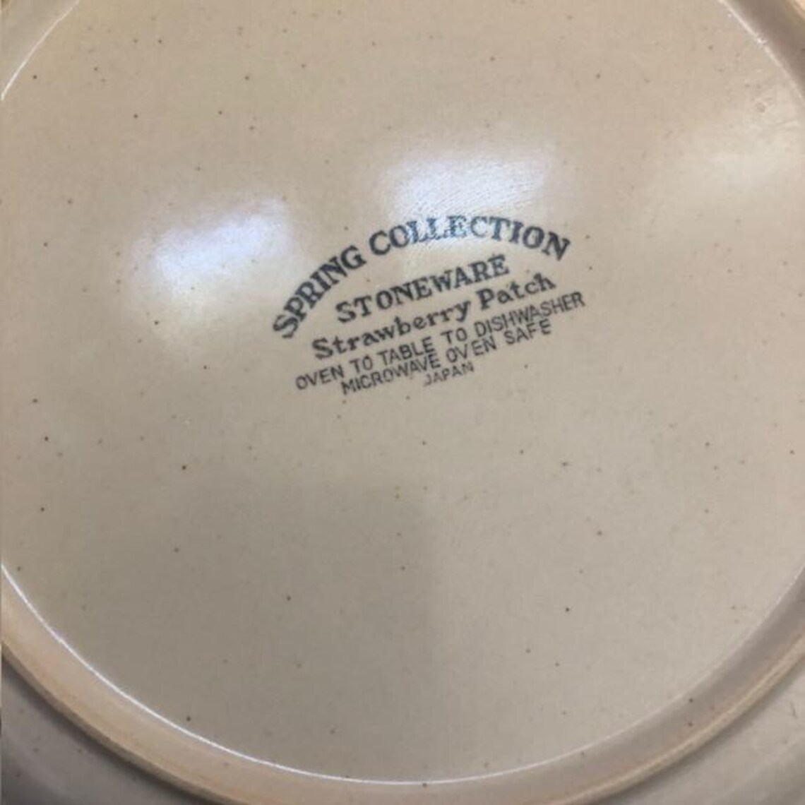 Vintage Spring Collection Strawberry Patch Dinner Plate Hearthside Hand ...