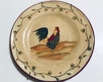 Park Designs Early Risers Rooster Plate 9" Free Shipping Replacement Tableware Farmhouse Country Kitchen Decorative Wall Home Decor Tuscan