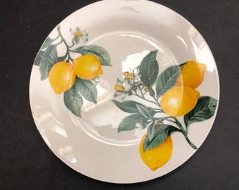 Vintage Royal Norfolk Greenbrier Salad Plate Lemon Floral Dish Replacements