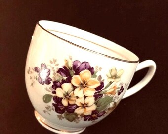 Vintage Duchess Violets Floral Tea Cup Replacement Bone China England