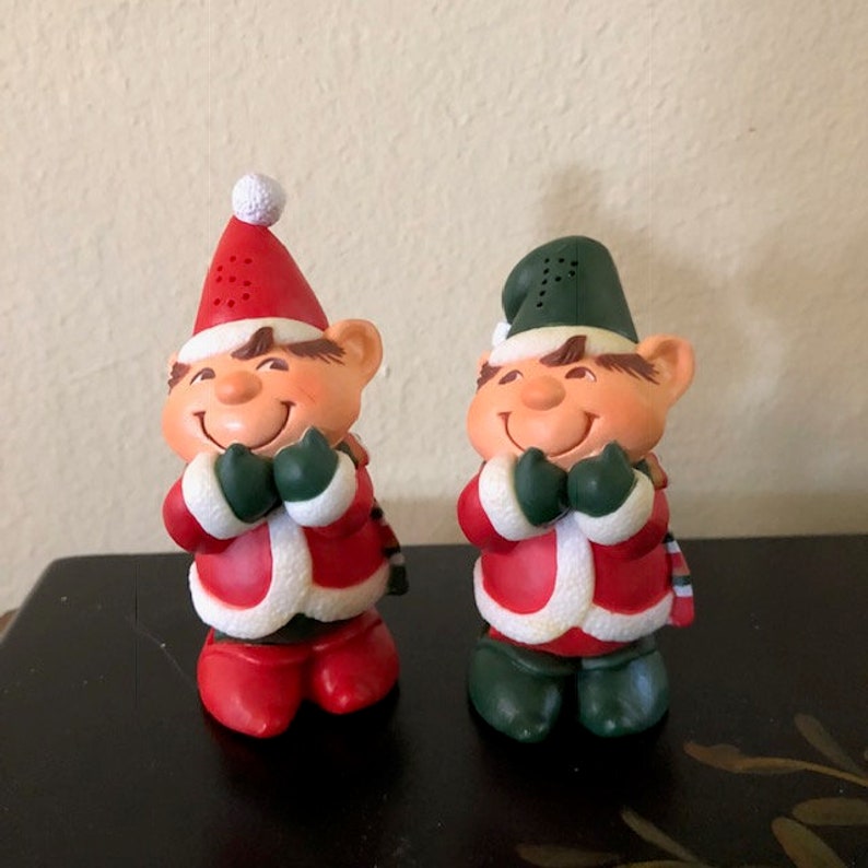 Vintage Hallmark Elf Salt & Pepper Shakers Etsy