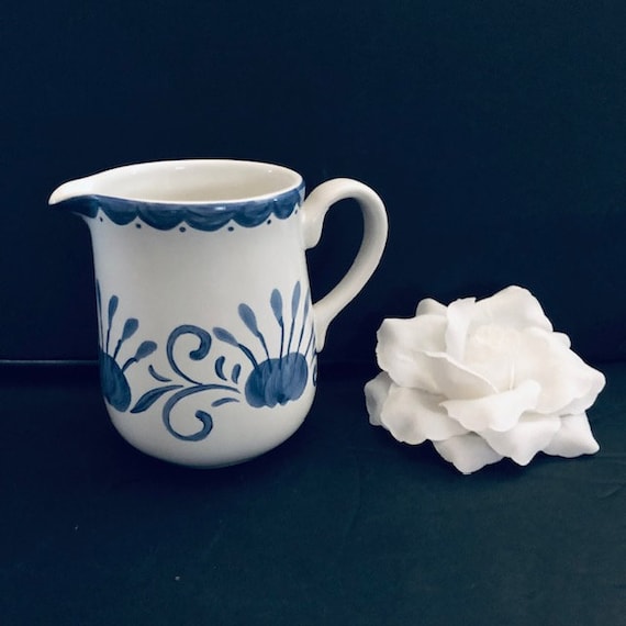 Vintage Corelle Coordinates by Corning Oceanview Creamer Blue and White Retired Pattern Free Shipping Etsy