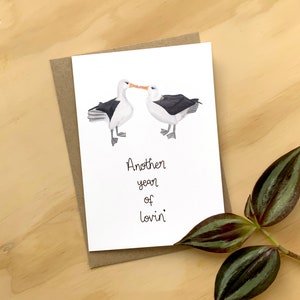 Une autre année de Lovin' Card // Albatross Love Card // Valentines Day Card // Anniversary Card // Love Bird Card