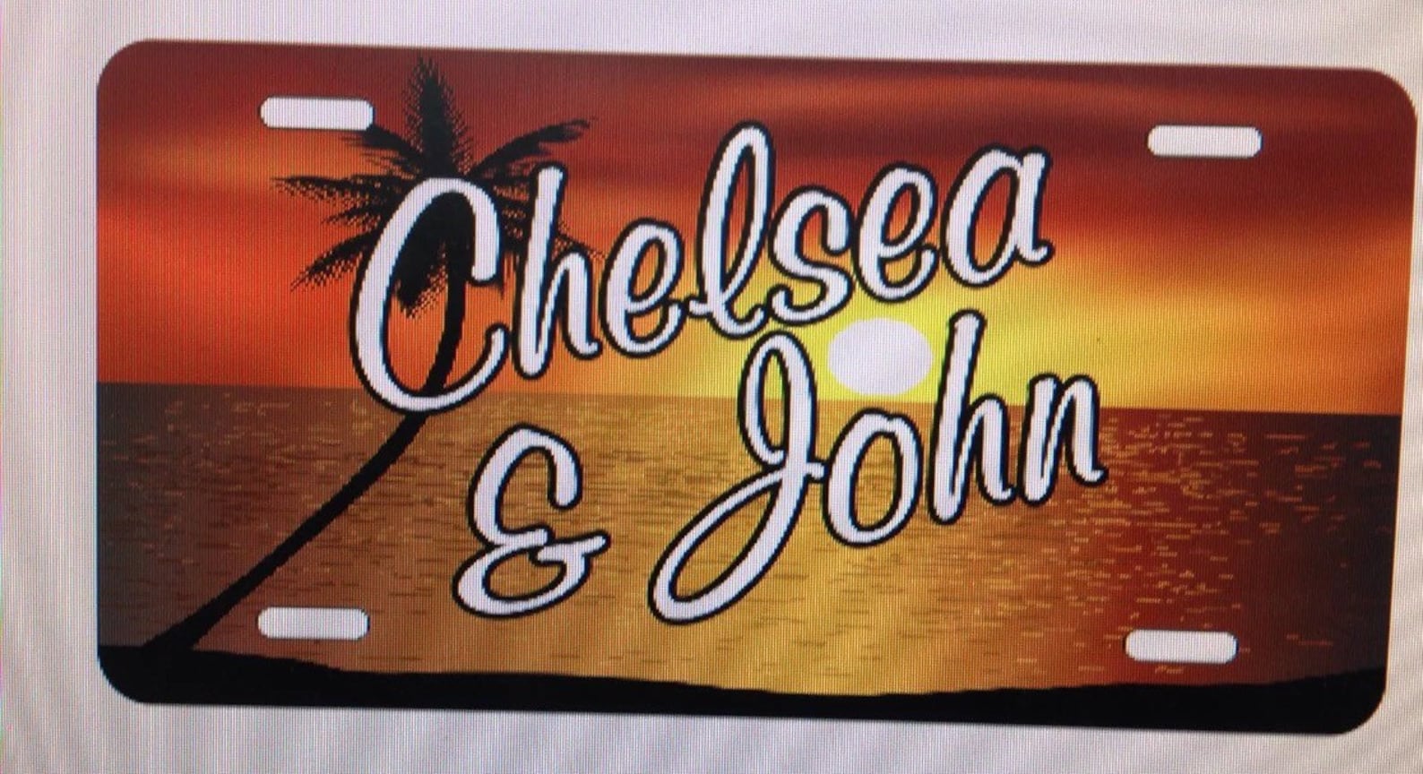 Beach License Plate Sunset License Plate Beach Sunset License Etsy