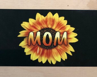 Mom license plate, sunflower license plate, mom car tag, frame, keychain, coaster