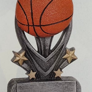 Basketball trophy basketball award customize it with your words