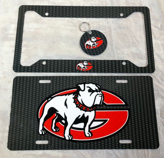 Bulldogs Car Tag Bulldogs License Plate Etsy