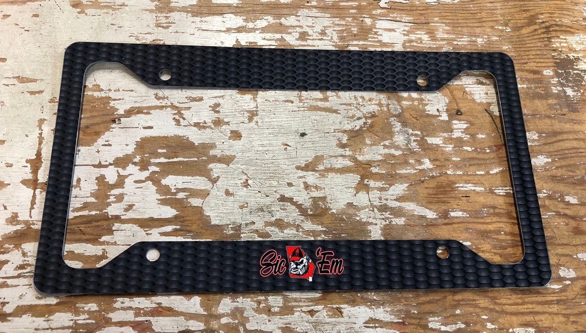 bulldogs car tag license plate Etsy