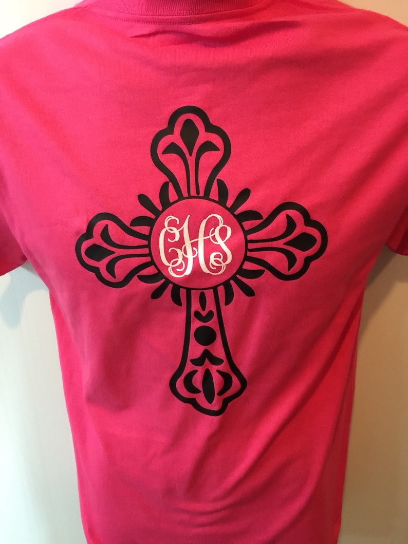 shirt with cross on it
