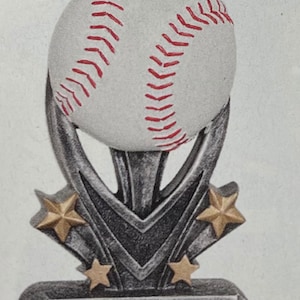 Baseball trophy baseball award customize it with your words