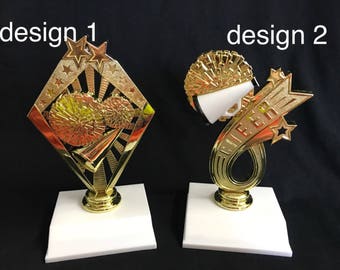 Customizable Cheerleader Trophy, Personalized Cheer Award