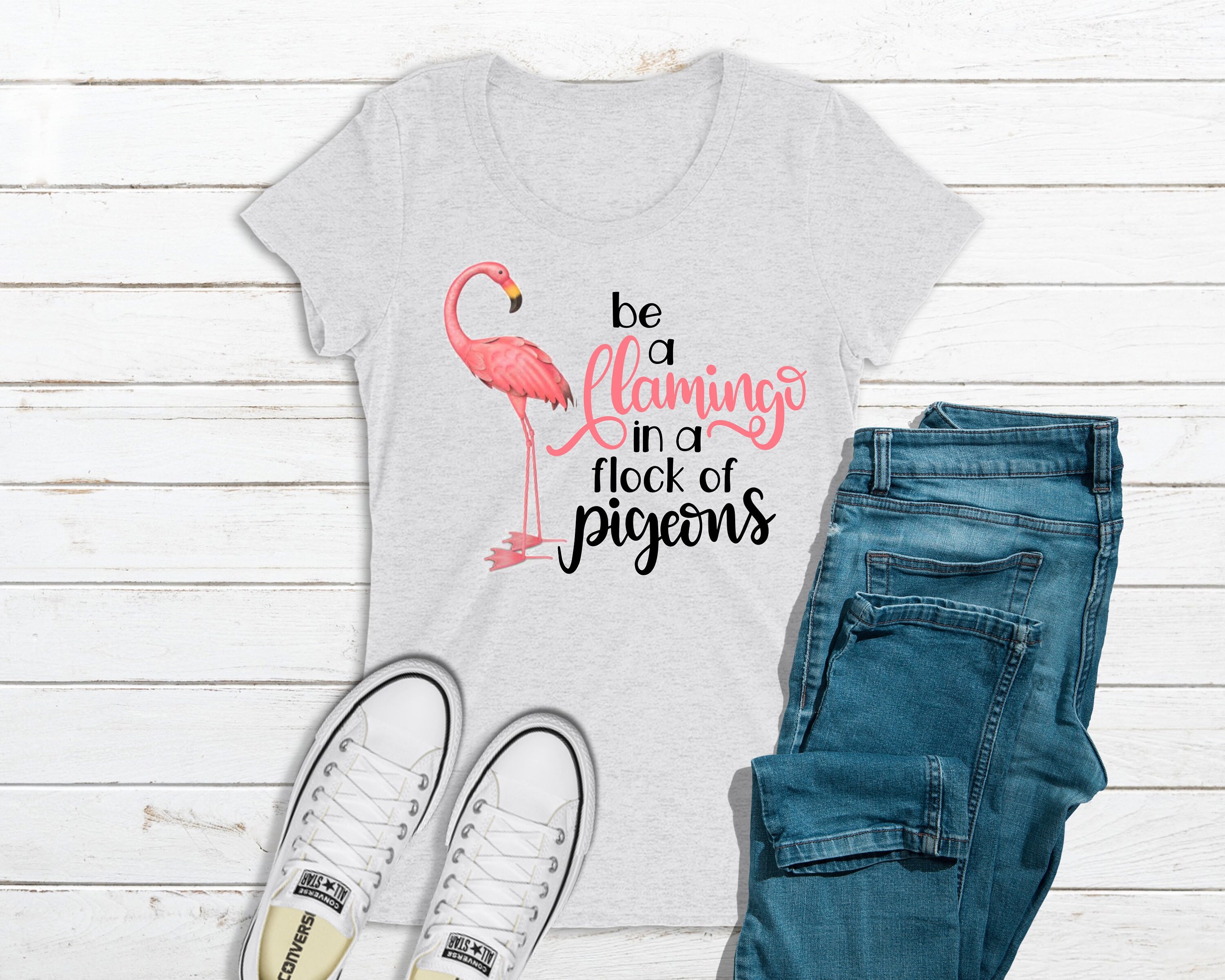 converse flamingo t shirt