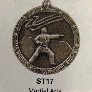 Martial arts trophy karate medal karate medallion sports award customize it with your words