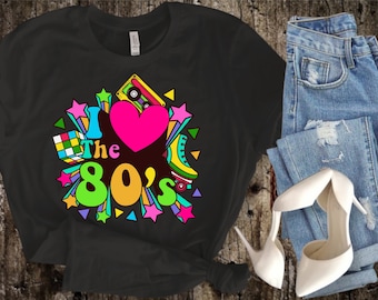 I Love the 80s Shirt, Retro Birthday Tee