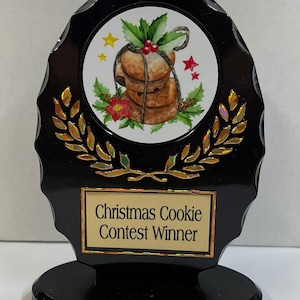 Christmas Cookie Contest Trophy: Personalized Award